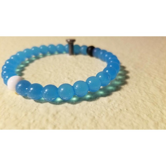 Lokai Bracelet Blue Water  Find Your Balance Size L Find Your Balance - Picture 4 of 4